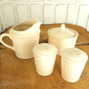 Nautica Bermuda Sugar Creamer and Salt and Pepper shakers